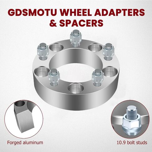 4pc Wheel Spacers for 1.5" Wheel Spacers 5x5.5 with 1/2" Studs for Jeep for CJ5 CJ6 CJ7, for Ram for 1500 Van/B1500/W150, for Ford for F150/E150/Bronco, 5x139.7 108mm Wheel Adapters & Spacers in Saudi Arabia
