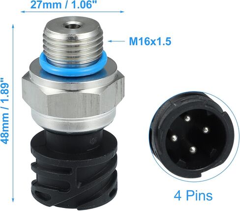 X AUTOHAUX 21302639 20484678 21634024 Fuel Injection Pressure Regulator Sensor for VOLVO FH13 Truck 2005-2008 for KERAX in Saudi Arabia