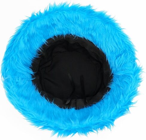 Gllutt Winter Fuzzy Faux Fur Bucket Hat Long Hair for Women Fashionable Warm Wide Brim in Saudi Arabia