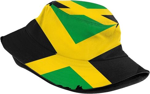 Jamaica Flag Bucket Hat, Unisex Jamerica Hat Outdoor Beach Summer Fisherman Cap for Women Men in Saudi Arabia