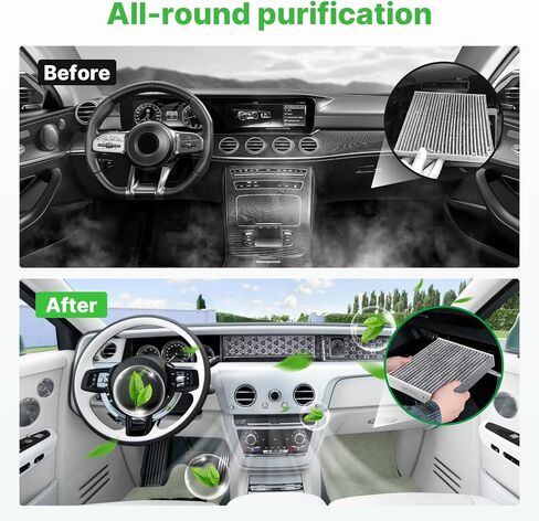 Engine+Cabin Air Filters Fit for Toyota Prius, Prius V, RAV4, Prius Plug-In, Lexus CT200h, NX300h Engine Air Filter Replacement Cabin Air Filter Accessories# 17801-37020 CF10285 in Kuwait