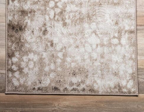 Unique Loom Sofia Collection Area Rug - Larvotto (2'x 6' 7" Runner, Brown/ Beige) in Saudi Arabia