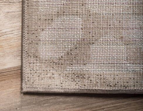 Unique Loom Sofia Collection Area Rug - Larvotto (2'x 6' 7" Runner, Brown/ Beige) in Saudi Arabia