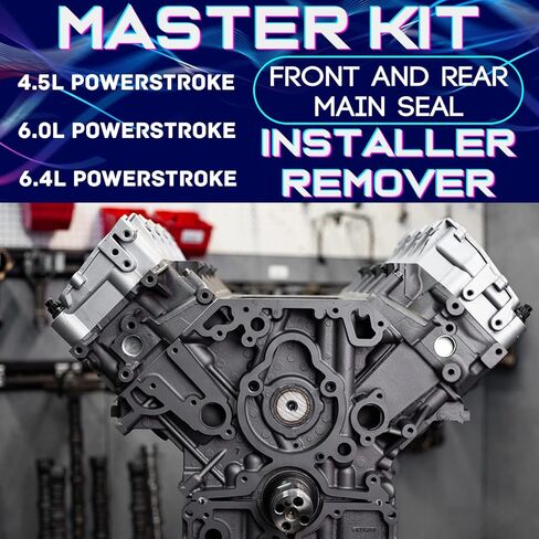 ل 6.0L 6.4L Powerstroke محرك الديزل الأمامي والخلفي العمود المرفقي ختم/ارتداء حلقة المثبت مزيل ل 2003-2010 فورد F-Series و E-Series استبدال 303-1260 303-1259 303-761 303-762 303-770 303-771 in Kuwait
