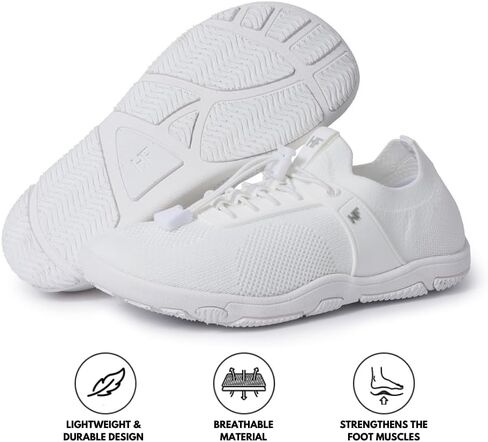 Theora Pro - Ergonomic Supportive & Non-Slip Barefoot Shoes, Wide Toe Box & Durable Sole, Breathable Ultralight, Walking, Zero Drop Shoes for Women Men (Unisex) in Kuwait