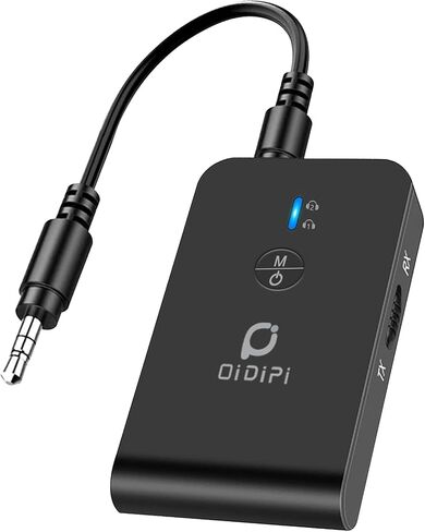 Airplane Blutooth 5.3 Receiver & Transmitter for Airpods or Headphones, Bluetooth Adapter for TV, aptX Low Latency, Wireless 3.5mm Aux Audio Transmitter/Receiver for Flight, TV, Car Stereo, Treadmill in Saudi Arabia
