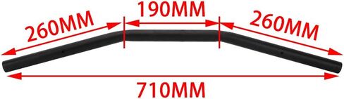 1" Sportster Drag Bars Motorcycle Handlebar 25mm Wide Handlebars for Sportster HD Custom Chopper Softail Tour Glide Road King Electra, BLACK in Kuwait