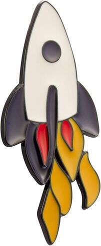 صاروخ شكل التلبيب شارة دبوس هدية حفلة قميص طوق، زي دبوس الملحقات للرجال بروش in Kuwait