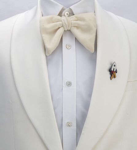 صاروخ شكل التلبيب شارة دبوس هدية حفلة قميص طوق، زي دبوس الملحقات للرجال بروش in Kuwait