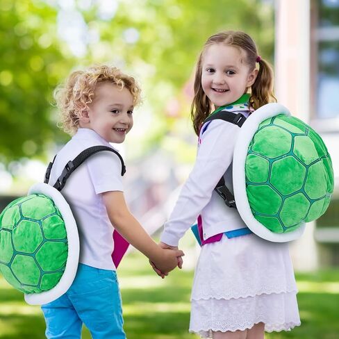 2 قطعة 11.8 × 11.4 بوصة حقيبة ظهر لطيفة على شكل سلحفاة خضراء قطيفة على شكل سلحفاة حقيبة ظهر أنيقة للجنسين ناعمة على شكل حيوانات كرتونية لأزياء تنكرية وإكسسوارات الملابس وهدايا حفلات الكريسماس in Kuwait