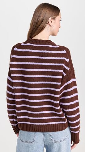 White + Warren Women's Cashmere Blend Striped Crewneck in Saudi Arabia