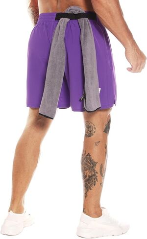 Men's Athletic Running Shorts Quick Dry Workout Shorts Lightweight Sports Gym Basketball Shorts Hiking in Saudi Arabia
