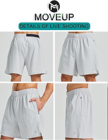شورت رياضي للجري للرجال، شورت للتمرين سريع الجفاف، خفيف الوزن، شورت رياضي لكرة السلة والمشي لمسافات طويلة in Kuwait