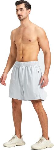 شورت رياضي للجري للرجال، شورت للتمرين سريع الجفاف، خفيف الوزن، شورت رياضي لكرة السلة والمشي لمسافات طويلة in Kuwait