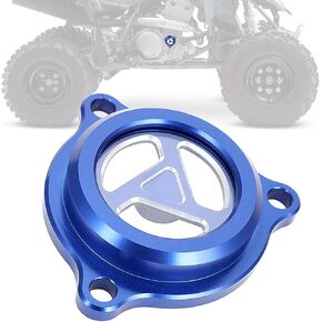 ATV Oil Filter Cover Cap for LTZ 400 400Z 2003-2014 LTR 450 450Z 2006-2009 KFX400 2003-2006 Gold, Clear and Observable