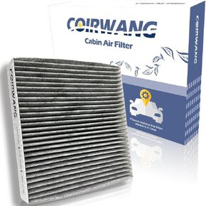 CF10140 Cabin air filter; Compatible with Nissan Altima, Infiniti FX35, FX45, G35, Mitsubishi Eclipse, Lancer, Outlander, Maxima, Murano, Sentra, X-Trail for Easy Install w/activated carbon