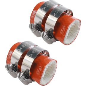 1 Inch Exhaust Clamp,Car Accessories Exhaust Couplings Clamps,High Temp Exhaust Couplings Clamps,Compatible with YZF350 YFS200 KX80 KX125 KX250 CR80 CR125 CR250 CR450 TRX250R CR KX RM