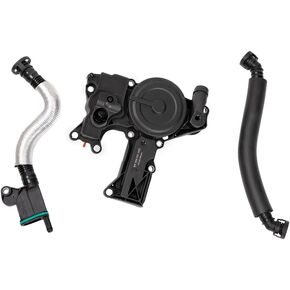 HY-SPEED PCV Valve Engine Crankcase Vent Oil Separator Breather Hose Kit Compatible with low power VW Beetle CC Jetta Passat Tiguan 1.8 2.0T A3 A4 A5 Q5 TT 06H103495AB, 06H103495AH, 06H103495B