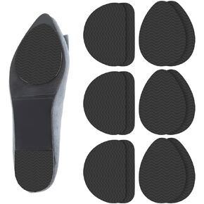 Non Slip Pads for Shoes, 12 PCS Self-Adhesive Bottom of Shoe Grips, Noise Reduction Shoes Cushion Adhesive Shoe Grips, Sole Protectors for High Heels Anti-Shedding Resistant Rubber Sole Prsotector