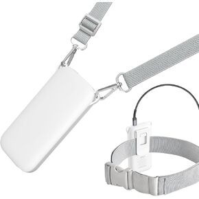 JSAUX Battery Pack Compatible for Apple Vision Pro, 10000mAh Battery Holder (Extra 2-3H Playtime) Belt Clip and Lanyard PD Fast Portable Rechargeble Power Bank & Case/Cover for Apple VR Accessories