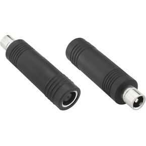 2PCS Black DC Power Adaptor 7909 Female to 8020 Female to Metal Adaptor Energy Storage Power 8mm for Solar Pack Charging Cable Battery Panel Output Car Small Appliances Laptop Connector