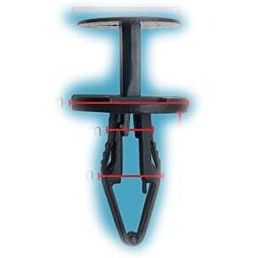 Autobahn88 Cowl Grille Pin, compatible with Ford (OEM: W714040S300) (Pack of 20)