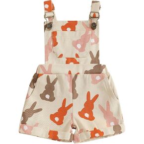 Summer Toddler Little Girl Suspenders Floral Strap Shorts Jumpsuits Kids Clothes in Kuwait