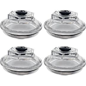 21-36 Oil Caps Bath Dust 4 PCS K71-148-00 Replacement for Dexter 9k-10K General Duty Axles 1989-2009 10K HD 12K 15K 4.0" Threads Trailer Axle Plastic Screw-on Oil Cap Kit with Rubber Plugs O-Rings