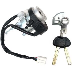 Peintu Ignition Lock Cylinder Ignition Switch Door Lock Cylinder 2 Keys Compatible with Tucson 1.6L 2.0L 2.4L 2015-2021