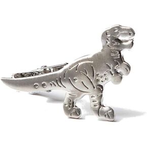 Men's Premium T Rex Dinosaur 1.5" Metal Tie Bar Clip