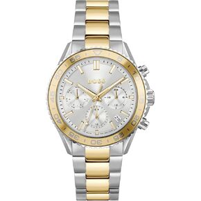 BOSS Runner for Her Women's 38mm Multifunction Stainless Steel Wristwatch - Water Resistant up to 5ATM/50 Meters, Modern Boyfriend Style