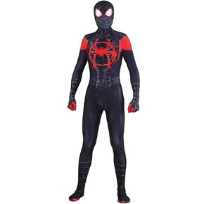 JUANSI Adult Halloween Cosplay Set With Stretchy Breathable One-piece Performance Costume (M)