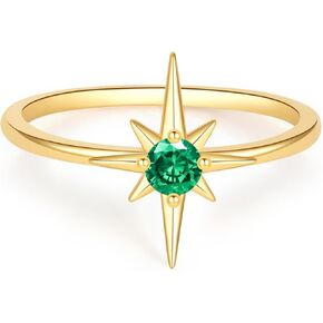 18k Gold Plate Boho Rings for Women Danity Sun Star Band Ring Wedding Promise Ring Vintage Jewelry