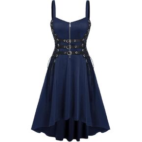 ROSE GAL Womens Plus Size Dresses Sleeveless Wrap Gothic Vintage 50S Spaghtti Strap Party Maxi Dress