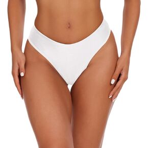 Bellecarrie Thong Bikini Bottom for Women High Cut Thong Bathing Suit Bottoms for Dance Festival Rave