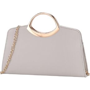 Kasqo Clutch Purse for Women,Fashion Vegan Leather Evening Bag Formal Handbag Crossbody Bag for Party Wedding Cocktail Prom