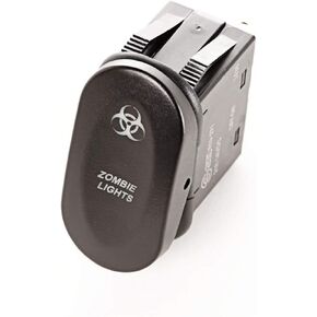 Rugged Ridge | Rocker Switch, 2 Position, Zombie Lights, Amber | 17235.06