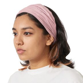 CHARM Womens Cotton Bandana Headband - Yoga Elastic Head Cover Boho Hair Scarf Black