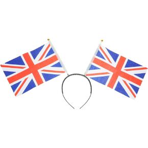 BESPORTBLE Union Jack Headband, National Flag Headband British Flag Hair Bands Flag Hair Hoop Hair Accessory for Women, Girls & Football Fans