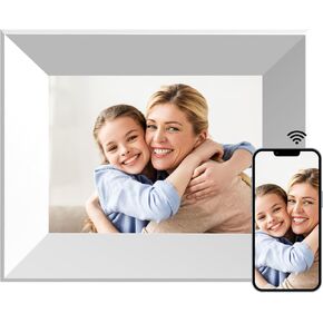 KODAK WiFi Digital Picture Frame 4000mAh Battery, 10.1 inch with 16GB Built-in Memory,1280 * 800 Touch Screen Cloud 2.4GHz WiFi, Auto-Rotate, KODAK APP, Gifts for Women