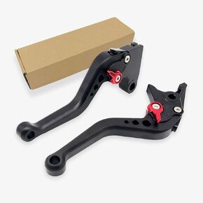 Replacement for Triumph Trident 660 2021-2024 Short Brake Clutch Lever CNC Aluminum Alloy Accessories (Black 'red)
