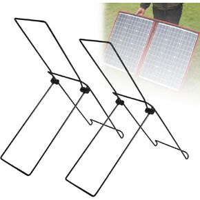 2 Pack Solar Panel Stand, Folding Solar Panel Stand, Portable Solar Panel Stand, Folding or Flexible Solar Panel Mobile Foldable Rack, No Fixed Installation Required Sturdy and Lightweight Slot Width 0.35 in
