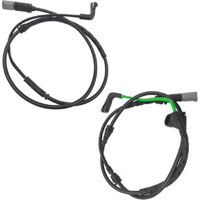 34356789501 + 34356789505 Front and Rear Brake Pads Sensor Set for BMW E70 E71 2007 2008 2009 2010, BMW X5 X6, Replacement Wheel Brake Discs Pad Wear Sensors Kit Replacement