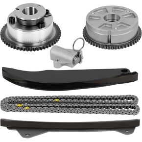24321-2E010 Timing Chain Kit with Intake & Exhaust VVT Gear Sprocket, Fits for 2017-2021 Hyundai Elantra Kona Veloster, Fits for 2017-2022 Kia Forte Forte5, 2.0L Engine Replace 243212E010 24350-2E700
