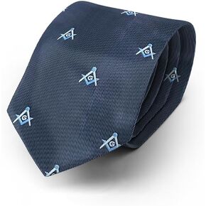 Dean & Associates D0063 Masonic Square & Compass Tie