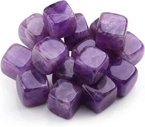 ZHIYUXI 10 PCS Amethyst Healing Crystals Tumbled Bulk Crystals Natural Quartz Crystals Polished Gemstones Reiki Energy Balancing Set in Saudi Arabia