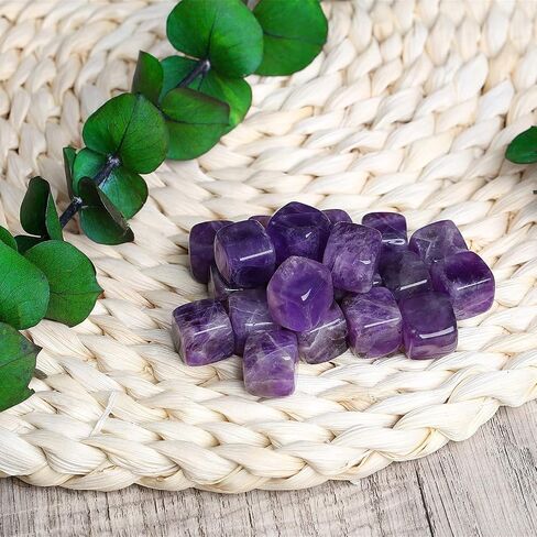 ZHIYUXI 10 PCS Amethyst Healing Crystals Tumbled Bulk Crystals Natural Quartz Crystals Polished Gemstones Reiki Energy Balancing Set in Saudi Arabia