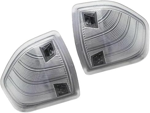 68302828AA مرآة جانبية LED لليسار واليمين، ضوء إشارة الانعطاف مناسب لـ Dodge Ram 1500 2500 3500 4500 5500 2010-2018 للسائق الأيسر ومصابيح الركاب اليمنى استبدال عدسة الغطاء المدخن 68302829AA قطعتان in Kuwait
