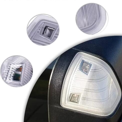 68302828AA مرآة جانبية LED لليسار واليمين، ضوء إشارة الانعطاف مناسب لـ Dodge Ram 1500 2500 3500 4500 5500 2010-2018 للسائق الأيسر ومصابيح الركاب اليمنى استبدال عدسة الغطاء المدخن 68302829AA قطعتان in Kuwait