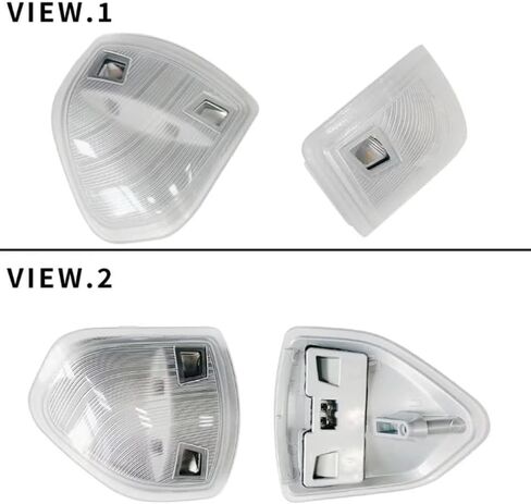 68302828AA مرآة جانبية LED لليسار واليمين، ضوء إشارة الانعطاف مناسب لـ Dodge Ram 1500 2500 3500 4500 5500 2010-2018 للسائق الأيسر ومصابيح الركاب اليمنى استبدال عدسة الغطاء المدخن 68302829AA قطعتان in Kuwait